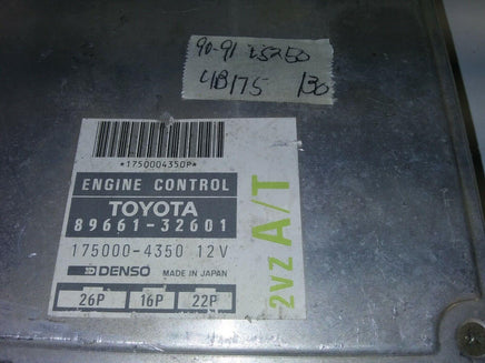 1990-1991 Lexus ES250 ecm ecu computer 89661-32601 - Swan Auto