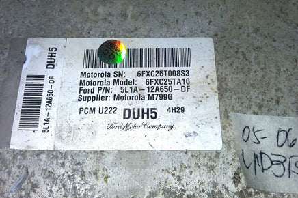 5L1A-12A650-DF Ford Explorer 2005-2006 ecm ecu computer **Tested** - Swan Auto