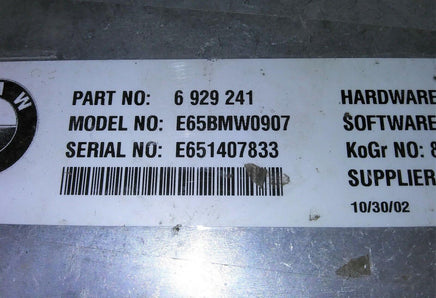 6 929 241 BMW 745 745i 2002-2005 communication module - Swan Auto