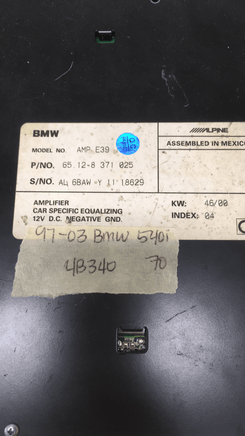 65.12-8 371 025 BMW 540i engine control 1997-2003 module computer **TESTED** - Swan Auto