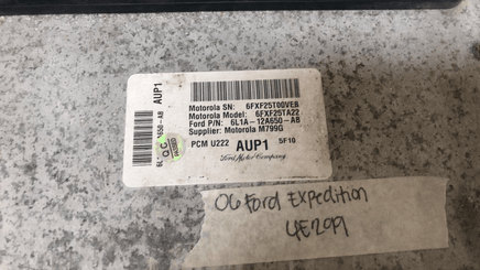 6L1A-12A650-AB Ford Expedition 2006 ecm ecu computer **Tested** - Swan Auto