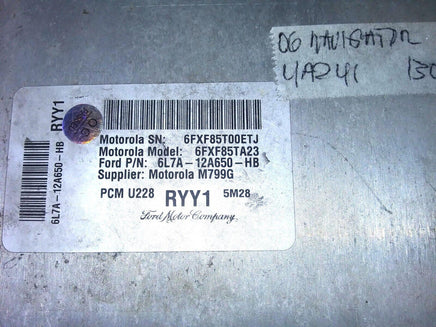 6L7A-12A650-HB ecm ecu computer 2006 Lincoln Navigator **tested** - Swan Auto