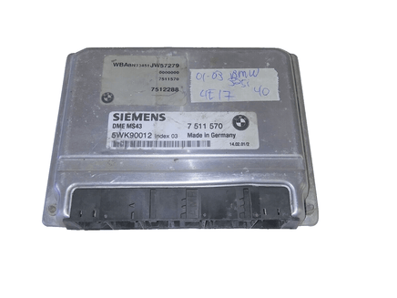 7 511 570 BMW 325i 325 2001-2003 ecm ecu computer - Swan Auto