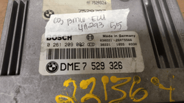 7 529 326 BMW 740i 740 engine control computer 2003 - Swan Auto