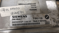 7 543 158 BMW X3 2004-2006 ecm ecu computer - Swan Auto