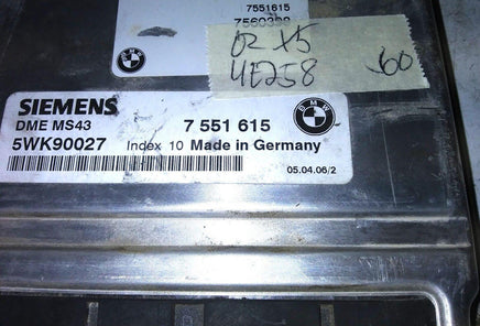 7 551 615 BMW X5 2002 ecm ecu computer - Swan Auto