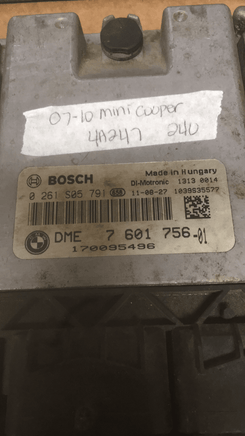 7 601 756 -01 Mini Cooper ecm ecu computer 2007-2010 - Swan Auto
