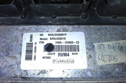 7H6A-12A650-CE Lincoln MKZ or Zephyr 2007 ecm ecu computer ****tested*** - Swan Auto