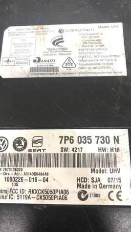 7P6 035 730 N VW Passat Bluetooth 2014-2018 control module computer - Swan Auto