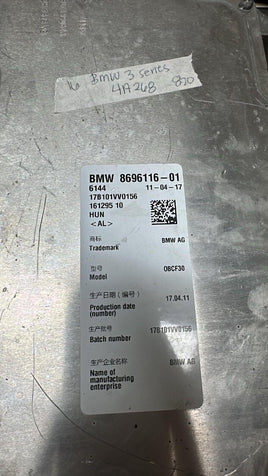8696116-01 BMW 3 series Charging control module 2016 - Swan Auto