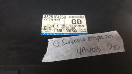 88281FJ260 Subaru Impreza 2015 Integrated control module - Swan Auto