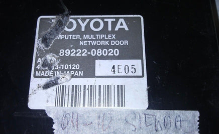 89222-08020 sliding door module 2004-2010 Toyota Sienna - Swan Auto