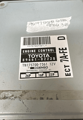 89661-02220 Toyota Corolla 1995-1997 ecm ecu computer - Swan Auto