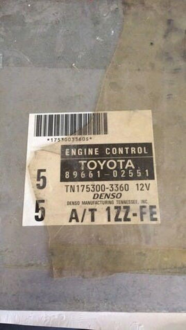 89661-02551 Toyota Corolla 1998-1999 ecm ecu computer - Swan Auto