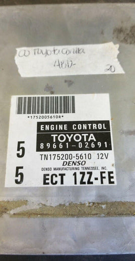 89661-02691 Toyota Corolla 2000 ecm ecu computer - Swan Auto
