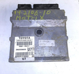 89661-02U71 ecm ecu computer 2010 Toyota Corolla - Swan Auto