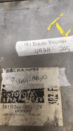 89661-04510 Toyota Tacoma 1999 ecu ecm computer - Swan Auto