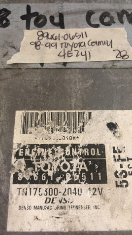 89661-06511 Toyota Camry ecu ecm 1998-1999 computer - Swan Auto