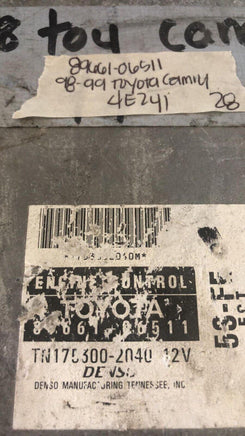89661-06511 Toyota Camry ecu ecm 1998-1999 computer - Swan Auto