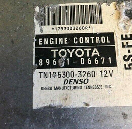 89661-06671 Toyota Camry 1999 ecu ecm computer - Swan Auto