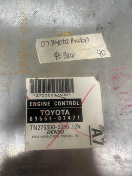 89661-07471 Toyota Avalon ecu ecm computer 2007 - Swan Auto