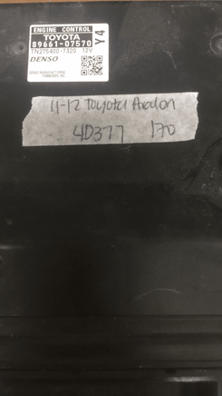 89661-07570 Toyota Avalon ecu ecm computer 2011-2012 - Swan Auto