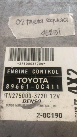 89661-0C411 Toyota Sequoia 2002 ecu ecm computer - Swan Auto