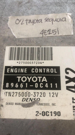 89661-0C411 Toyota Sequoia 2002 ecu ecm computer - Swan Auto