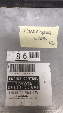 89661-0CA00 Toyota Sequoia ecu ecm computer 2007 - Swan Auto