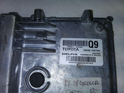 89661-0ZQ93 Toyota Corolla 2017-2018 ecu ecm computer - Swan Auto