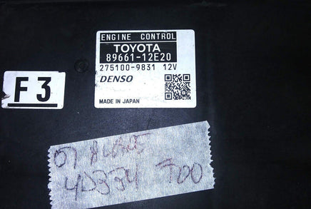 89661-12E20 ecm computer 2007 Toyota Blade - Swan Auto