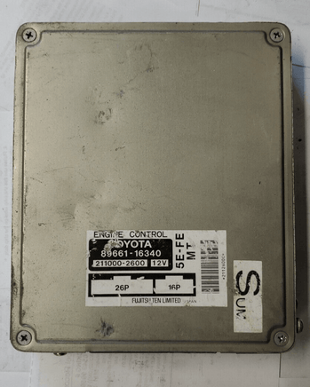 89661-16340 Toyota Tercel ecm 1995-1996 ecu computer - Swan Auto