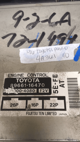 89661-16470 Toyota Paseo ecu ecm computer 1996 - Swan Auto