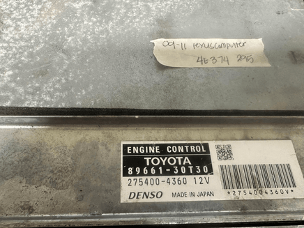 89661-30T30 Lexus ES330 ecm ecu computer 2009-2011 - Swan Auto