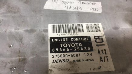 89661-35680 Toyota 4-Runner 4Runner 2004 ecu ecm computer - Swan Auto
