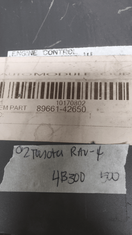 89661-42650 Toyota Rav4 Rav-4 ecu ecm computer 2002 - Swan Auto