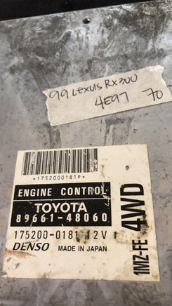 89661-48060 Lexus RX300 1999 ecm ecu computer - Swan Auto