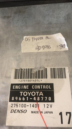 89661-48770 Toyota Highlander 2005 ecm ecu computer - Swan Auto