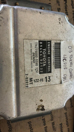 89666-02132 Toyota Corolla or Prizm 2003 ecm ecu computer - Swan Auto