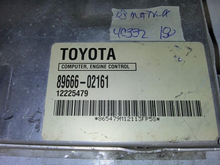 89666-02161 Toyota Matrix 2003 ecu ecm computer - Swan Auto