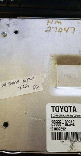 89666-02342 Toyota Matrix 2004 ecm ecu computer - Swan Auto