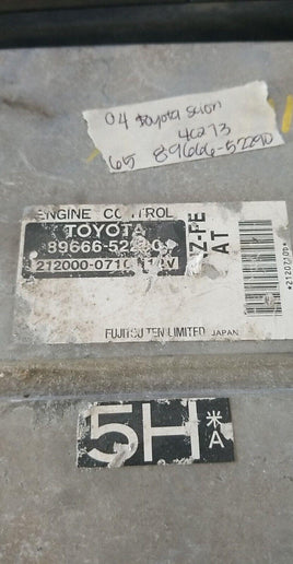 89666-52290 Scion TC 2004 ecm ecu computer - Swan Auto