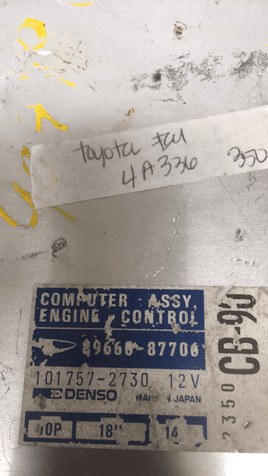 89666-87706 Toyota ecu ecm computer - Swan Auto