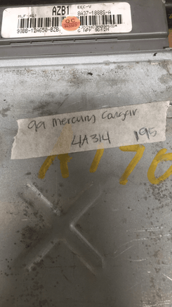 98BB-12A650-BZB Mercury Cougar 1999 ecm ecu computer **Tested** - Swan Auto