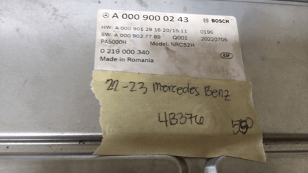 A 000 900 02 43 ecm ecu computer 2022-2023 Mercedes - Swan Auto