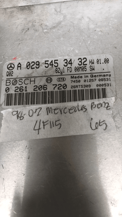 A 029 545 34 32 ecm ecu computer 1998-2002 Mercedes-Benz CL500 - Swan Auto