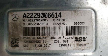 A2229006514 Mercedes C300, C43 or C63 2017 amplifier power amp **REMAN** - Swan Auto