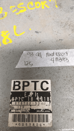 BPTC 18 881B Ford Escort ecm ecu computer 1993-1994 - Swan Auto