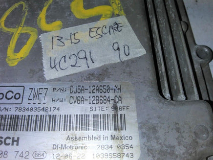 DJ5A-12A650-AH ecm ecu computer 2013-2015 Ford Escape **tested*** - Swan Auto