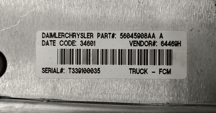 Dodge multi-function relay module 56045908AA - Swan Auto
